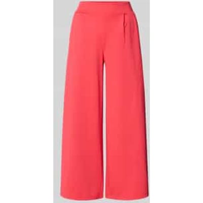 Wide fit broek met elastische band model 'Kate'