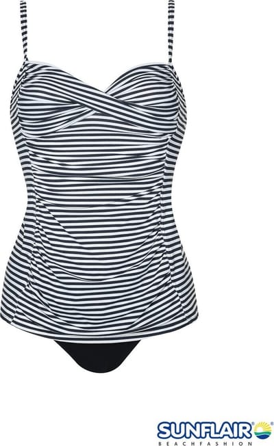 Sunflair - Tankini - Zwart/Wit gestreept