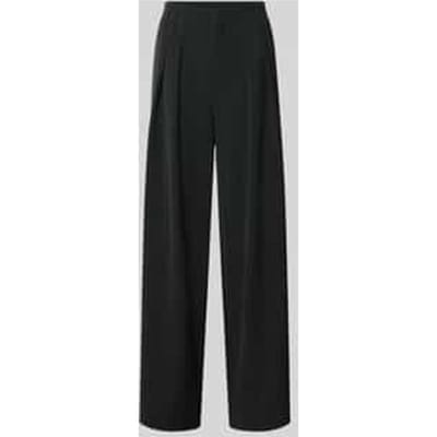 High waist stoffen broek met wijde pijpen, model 'Luna'
