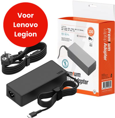 100W USB-C Laptop oplader voor Lenovo Legion (Gaming-laptops) – Alle modellen vanaf 2019 – Kabel + Adapter