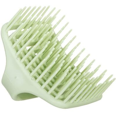 1 Stuks Shampoo Hoofdhuid Massage Borstel Bad Huid Zacht Wassen Kam Haar Reinigingsborstel Salon Kappersgereedschap groen