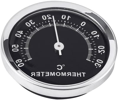 Buitenthermometer - Temperatuurmeter Vochtigheid - Binnen Buiten Meten - Compact Lichtgewicht - 58 cm - Zwart