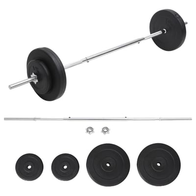 vidaXL - Halter - met - gewichten - 30 - kg
