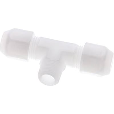 10x12 Mm&R3/8'' PP T-Vormige T-Stuk Slangfitting Met Buitendraad 10Bar/145Psi