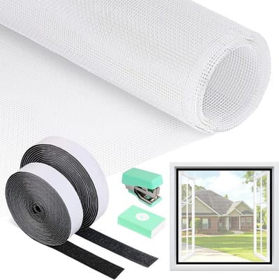Hor Horren Raam Groot Formaat 120x250 cm Incluis Rolgordijn en Klittenband