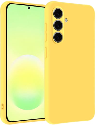 Hoesje - Geschikt voor Samsung Galaxy A57 - Sterk & Shockproof - Hoes Cover - Siliconen Case - Telefoonhoesjes - Geel