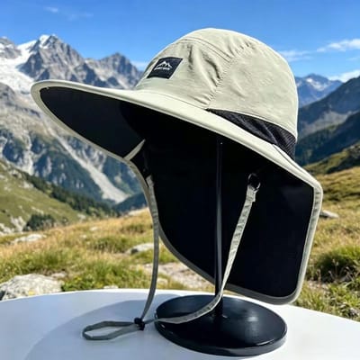 Brede Rand UV-Bescherming Zon Hoed Met Nekflap Unisex Buiten Wandelen Vissen Hoed Voor Mannen Vrouwen