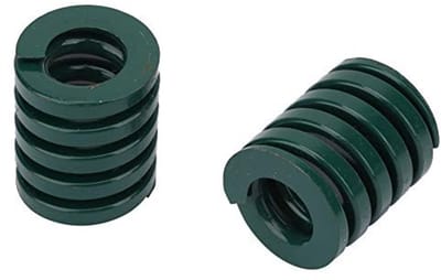 Dailygoods- Stempelveer Zwaar Belast - 2 Stuks - 25mm Buitendiameter - 12.5mm Binnendiameter - 65MN Staal - TH25x60mm - Duurzaam - Matrijsveer