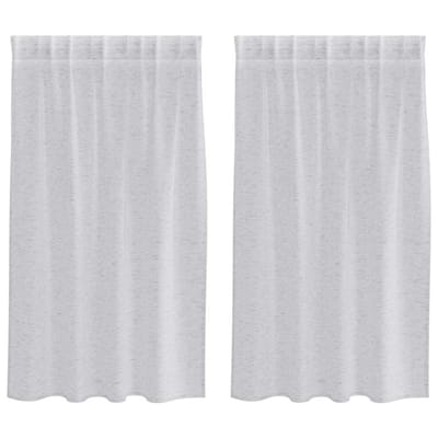 vidaXL Voile Gordijn 2 st Lichtgrijs 140 x 140 cm Polyester