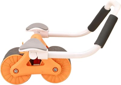 Buikspierwiel - Core trainer - Krachtige training - Automatische terugslag - 41.5 cm lengte - Oranje