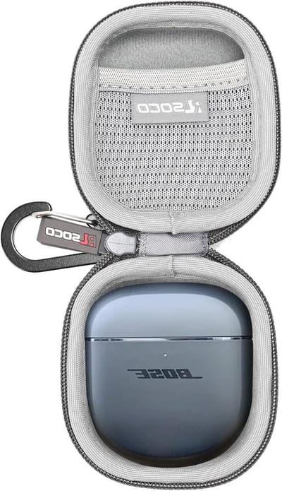 Beschermhoes voor Bose QuietComfort Ultra en Earbuds II - Grijs, Schokbestendig, Lichtgewicht en Duurzaam