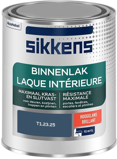 Sikkens - Binnenlak Hoogglans - T1.23.25 - Mengverf - 750 Ml
