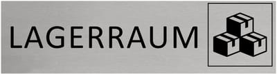 CombiCraft Aluminium Deurbordje "Lagerraum " 165x45mm met tape