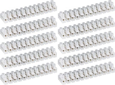 Benson Kroonsteenstrip - 10 mm² - 10 rijen - 12 klemmen - Transparant - Buigzaam plastic