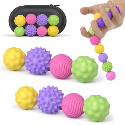 8 Stuks - Magnetische balletjes - Magneetballetjes - Magnetic balls - Fidget Toys voor volwassenen - Met opbergetui - Multicolor