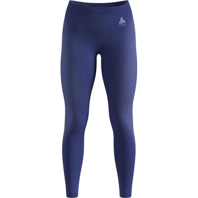 Odlo Performance Warm Eco Big Logo Bottom Long Tight Dames-blauw