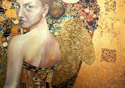 Beautiful Woman In Gold - Mint by Michelle decoupage papier A3