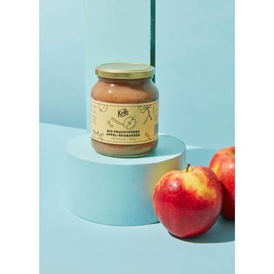Bio vruchtenpuree appel-rabarber 360 g