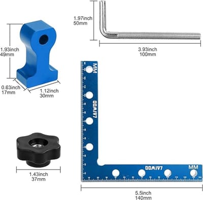 Positionering Vierkanten Haakse Klem, Corner Clamps 2