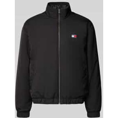 Regular fit blouson met labelpatch