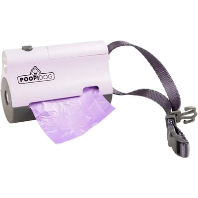 Duvoplus - Hondenpoepzakje - Hond - Poepzakjes Dispenser Led 8,5x4x6cm Paars - 1st
