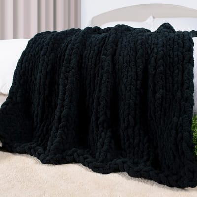 Luxe Handgebreide Plaid Deken 150x180 cm Zacht & Dik Woondeken voor Bank en Bed