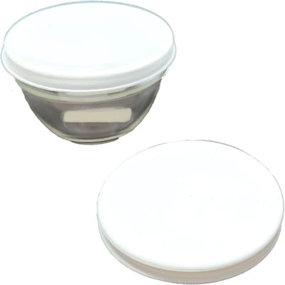 Deksel set - Kom deksels - Kom afdekken - Stapelbaar vaatwasmachinebestendig - 2 stuks 235 cm - Wit