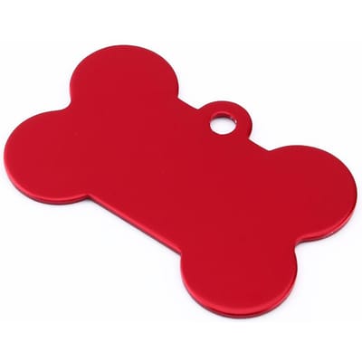 HOT Schattig Gepersonaliseerde DIY Huisdier ID-Tag Hond Kat Dier Naam Tag Ketting Kaart ALLEEN red