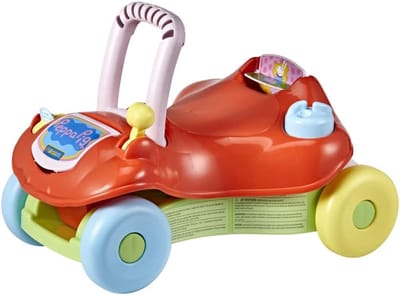 Playskool Peppa Pig Step Start Walk 'n Ride - 2-in-1 Loopwagen en Loopauto - Babyspeelgoed vanaf 9 Maanden