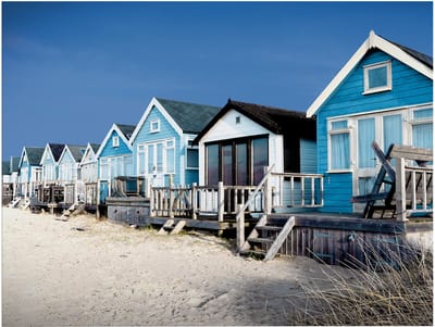 Art for the Home Buitencanvas Strandhuizen