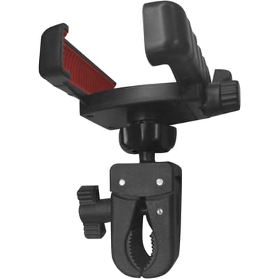 Telefoonhouder voor Golfkar 360 Graden Rotatie Fiets Telefoonhouder voor 9cm Brede Smartphones black