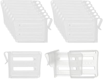 Allecto - Fridge Organizer - Koelkast Organizer - 16 Delige Set - Transparant - Scheidingselementen - Voor Koelkast - Ideaal voor Specerijen
