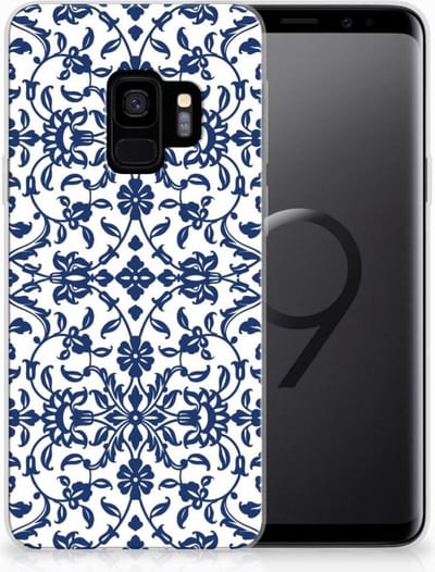 Samsung Galaxy S9 TPU Case Flower Blue