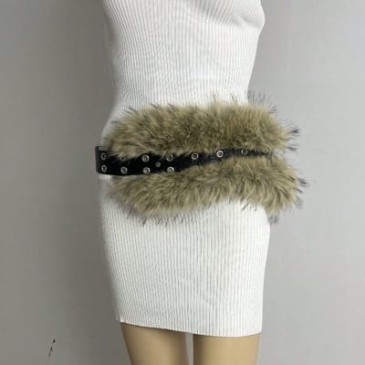 Mao Mao Riem, Gesplitste Europese en Amerikaanse Gepersonaliseerde Brede Riem, Veelzijdige Tailleafdichting 110cm gray
