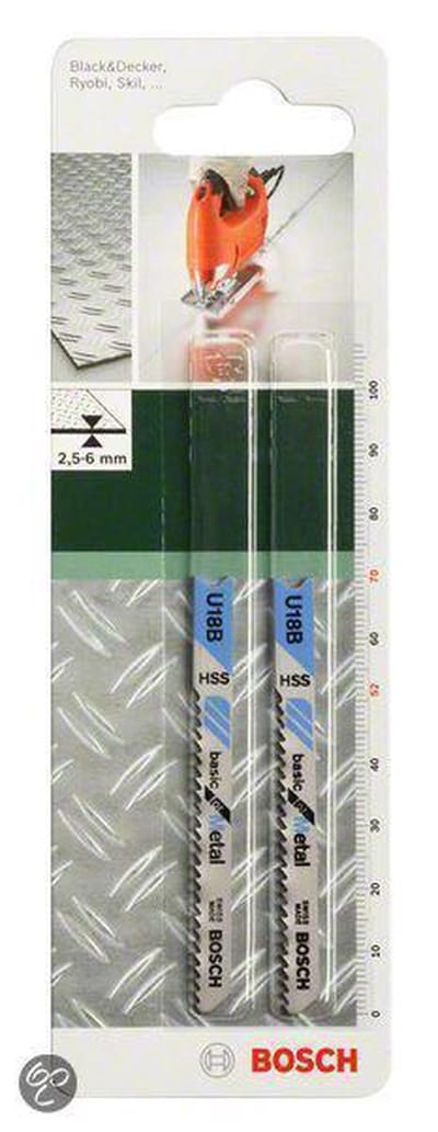 Bosch - Decoupeerzaagblad HSS, U 18 B Basic for Metal
