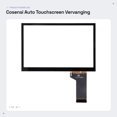 Dailygoods- Touchscreen Digitizer Vervanging - Auto LCD Touchscreen - Hoogwaardig Acrylmateriaal - Eenvoudige Installatie - OE-onderdeelnummer TDO-WVGA0633F00039 - Geschikt voor MIB - Autodisplay