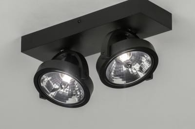 Lumidora Opbouwspot 73579 - SUNNY - 2 Lichts - G9 - Zwart - Aluminium