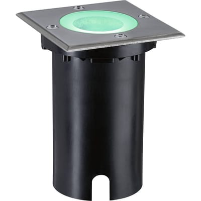 LED-grondinbouwlamp Smart Home Zigbee 3.0 Floor IP67 hoekig 110x148 mm RGBW+ 4,9W 300lm 230V 120° Staal geborsteld Aluminium