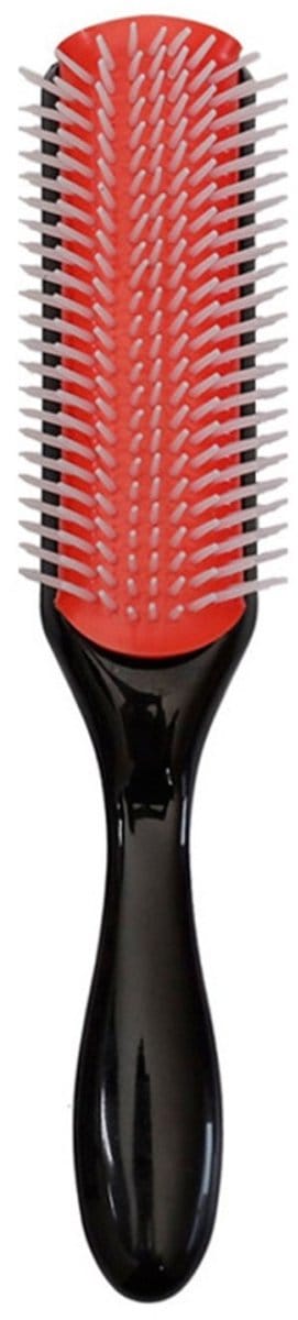 TOVBMUP No Pull Comb - Ontwarrende borstel - Ontwarrende borstel - Krulproducten - Nylon ontwarrende borstel - Sterk - Duurzaam - Zwart en rood