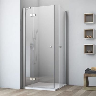 GEO maw flex corner entry 3-piece with 2 doors and ST left, 80 x 80 cm AE310802360