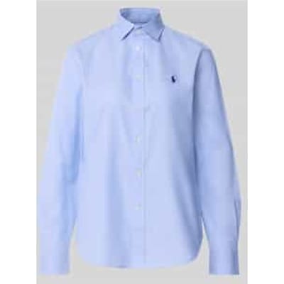 regular fit overhemdblouse van puur katoen
