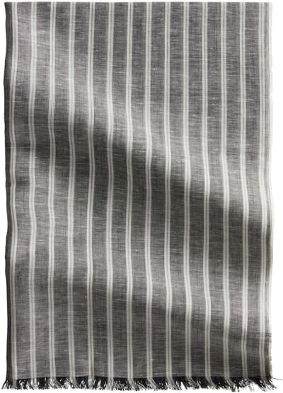 Marc O'Polo sjaal Woven Scarf Black Multi zwart