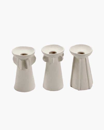 Serax - Marie Michielssen Marie - Vaas Assortiment - Beige - 8 Ø - H 14cm - 3 stuks