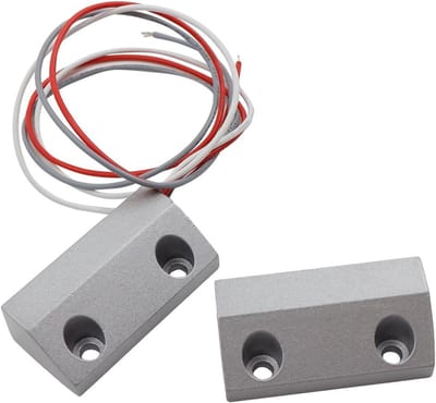 Cocoplus - Roll-Up Deur Reed-schakelaar - Zinklegering - 3-draads contactsensor - No/Nc alarmen - Garagekasten - Beveiligingssystemen - Geschikt voor - 25-35 mm bereik