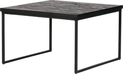 BePureHome Sharing Bijzettafel - Hout/Metaal - Zwart - 38x60x60