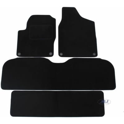 J&amp;J AUTOMOTIVE | Tapis De Sol Noir Velours Sur Mesure Pour Seat Sharan 7-places 1995-2006