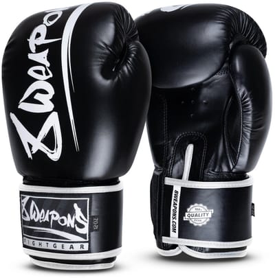 8 WEAPONS Unlimited 2.0 Bokshandschoenen 16 oz Zwart – Sparring, Kickboksen & Muay Thai