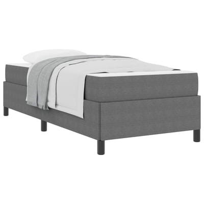 vidaXL - Bedframe - met - matras - Lichtgrijs - 90 - x - 190 - cm - Stof