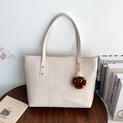 Sac tendance à grande capacité avec indentation pour femmes Nouveaux sacs à bandoulière tendance pour étudiantes à la mode Sacs fourre-tout gray