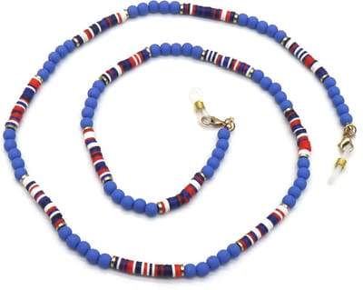 Brillenkoord met Kralen - Ketting voor Zonnebril - Blauw